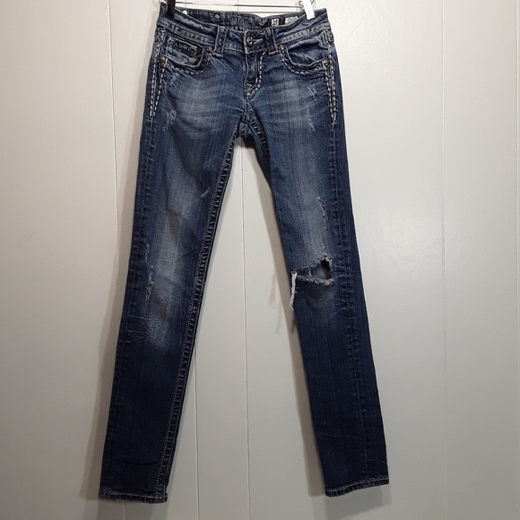 Miss Me cross rhinestone embellished skinny jeans size 25 - Picture 2 of 6